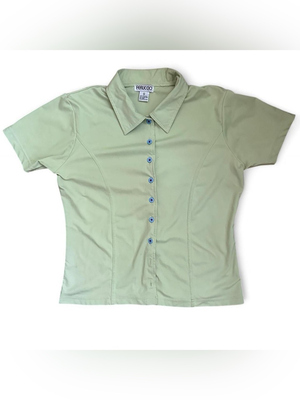 Lime Green button-up shirt, size XL